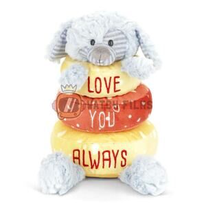 Demdaco Stackable Plush Puppy Encourages Discovery & Cognitive Thinking